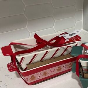 Festive Christmas Holiday Ceramic Baking Dishes